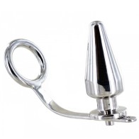 Steel Cockring with Anal Plug - Extreme Pleasure