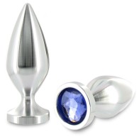 Large Crystal Aluminum Anal Plug for Pleasure