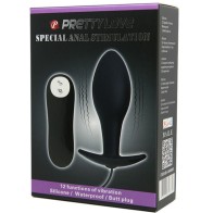 Pretty Love Anal Plug Anchored - 12 Vibration Modes