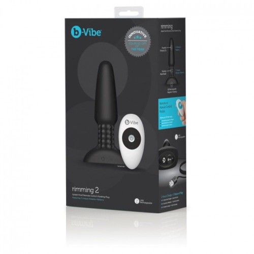 Rimming Control Remoto Plug Anal de B-vibe para Placer Máximo