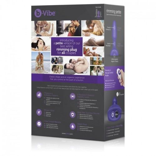 B-vibe Control Remoto Rimming Plug para Placer Definitivo