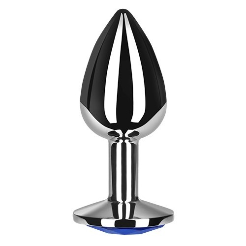 Sleek Blue Aluminum Anal Plug for Beginners