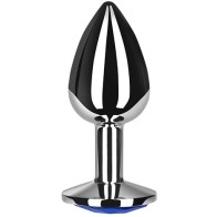 Sleek Blue Aluminum Anal Plug for Beginners