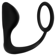 Plug Anal Con Anillo Pene Negro Para Parejas