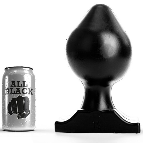 All Black 22.5 cm Buttplug Soft Flexible