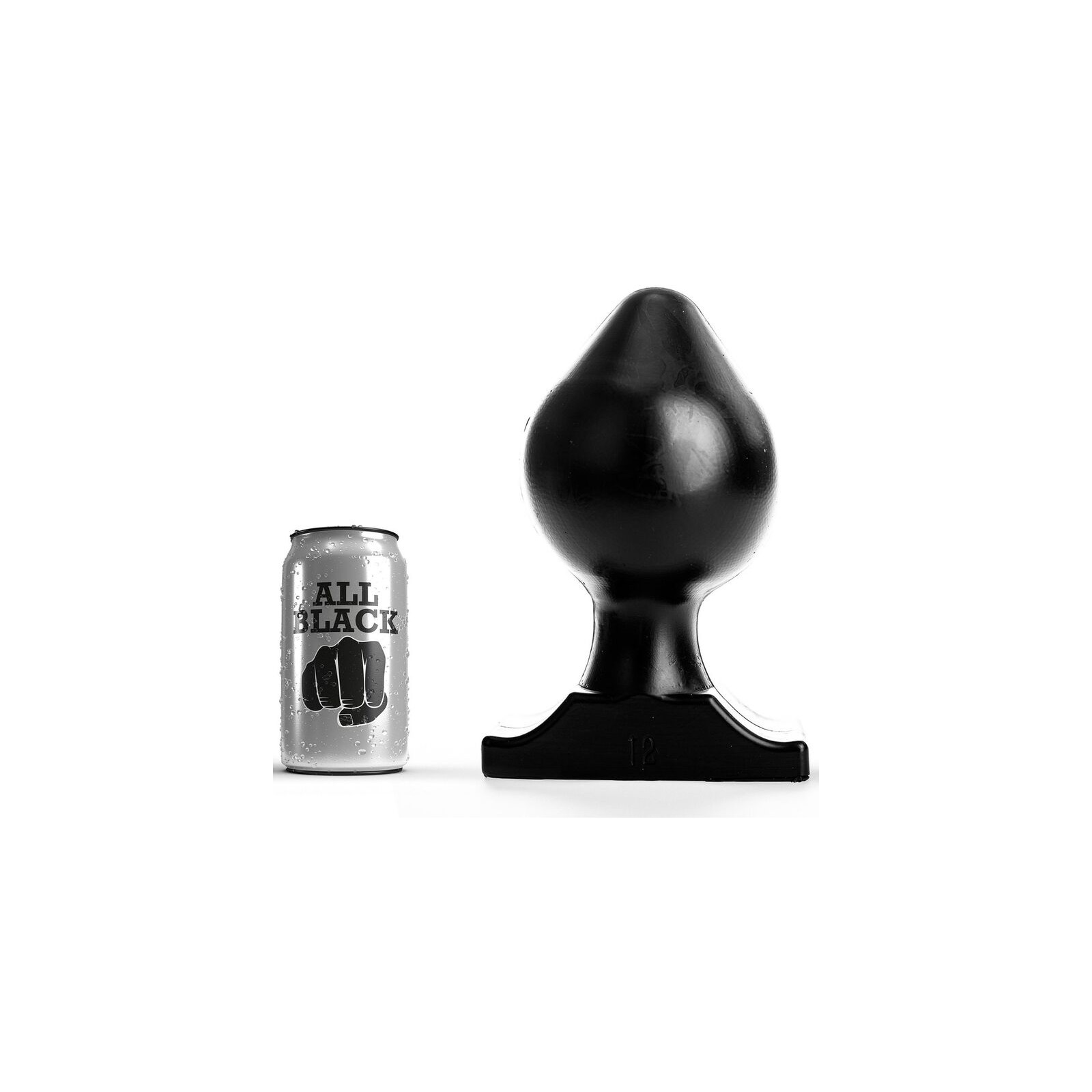 All Black 22.5 cm Buttplug Soft Flexible