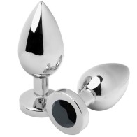 Anal Plug Diamond Pequeño Negro 5.71 cm