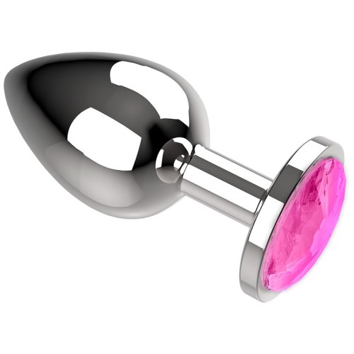 Coquette Chic Desire - Plug Anal De Metal Talla L Cristal Pink 4 X 9cm