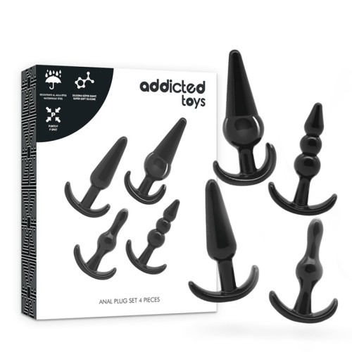 Set of 4 Anal Plugs Flexible Pleasure