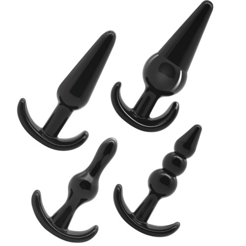 Set of 4 Anal Plugs Flexible Pleasure