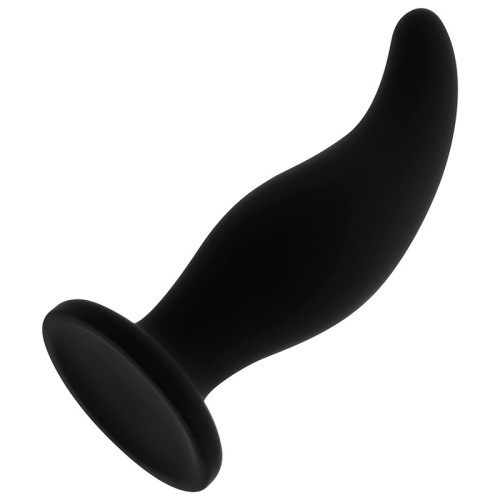 Curved Anal Silicone Plug P Point 12 Cm - Pleasure and Comfort