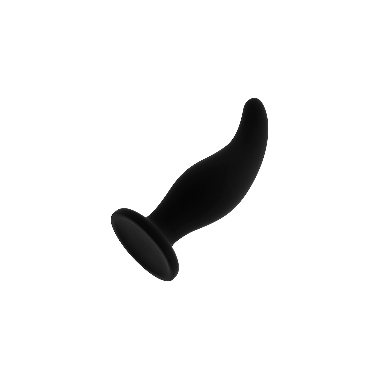 Curved Anal Silicone Plug P Point 12 Cm - Pleasure and Comfort