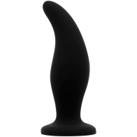 Curved Anal Silicone Plug P Point 12 Cm - Pleasure and Comfort