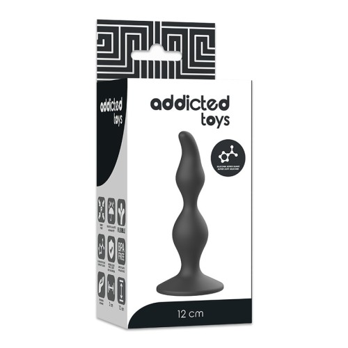 12 cm Black Anal Plug | Comfortable and Safe for Beginners