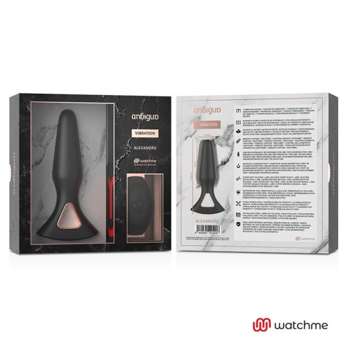 Watchme Control Remoto Vibrador Plug Anal Alexandru - Explora Nuevos Placeres