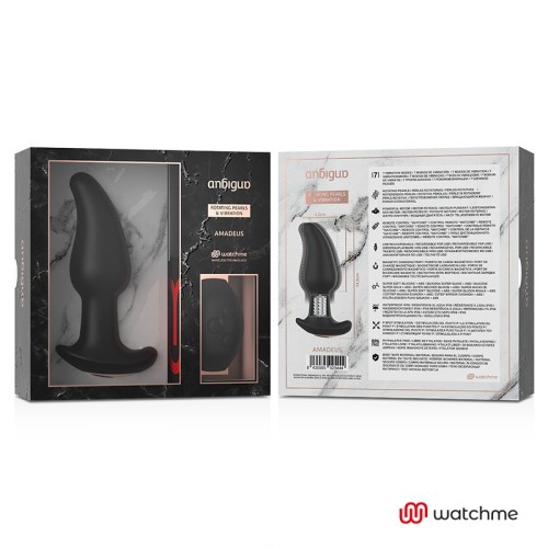 Vibrador Anal Control Remoto Rotación Perlas Amadeus