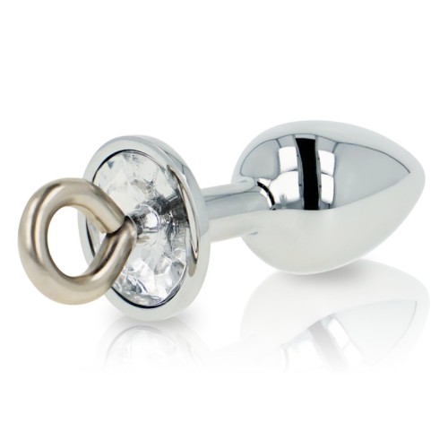 Metal Anal Plug with Ring - Elegant Stimulation