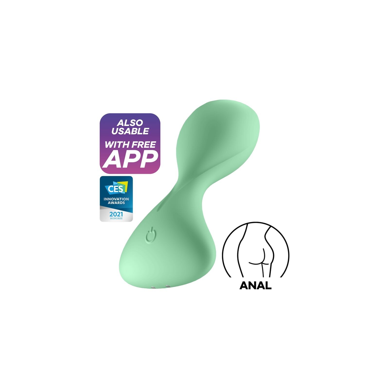 Satisfyer Trendsetter Plug Vibrator App - Green