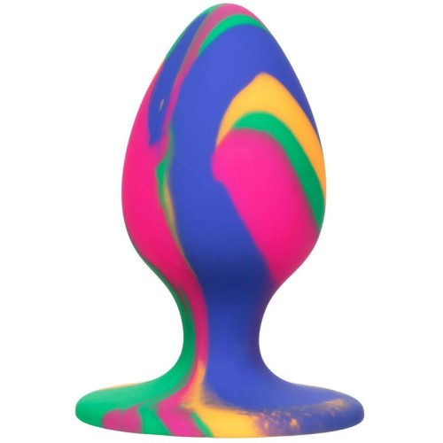 Cheeky Medium Tie-dye Anal Plug - Playful Pleasure