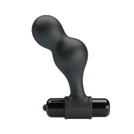 Black Silicone Anal Vibrator with 10 Functions