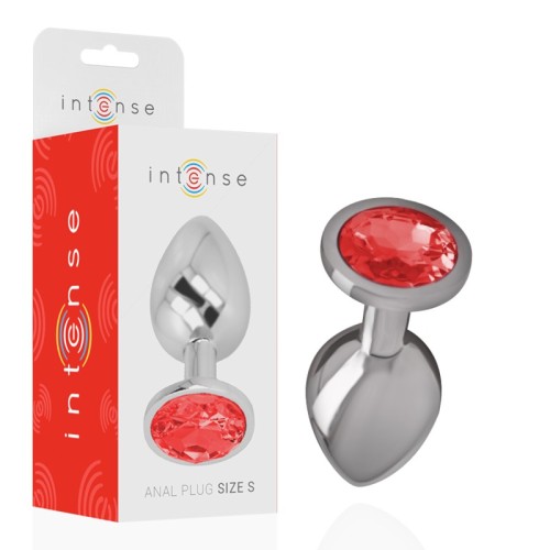 Intense - Plug Anal Con Cristal Rojo Talla S