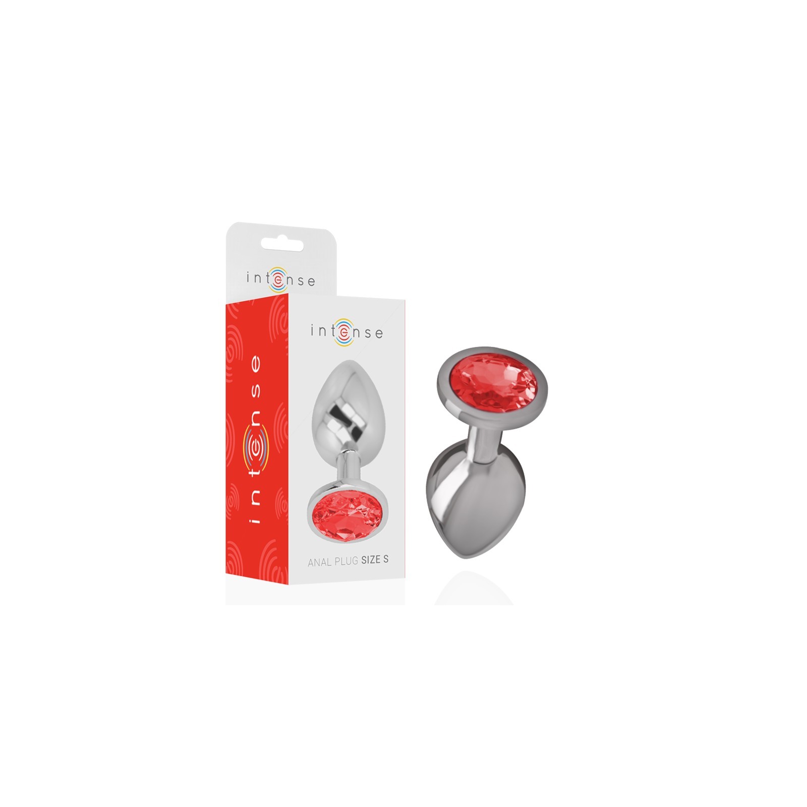 Intense - Plug Anal Con Cristal Rojo Talla S