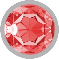 Intense Red Crystal Anal Plug S