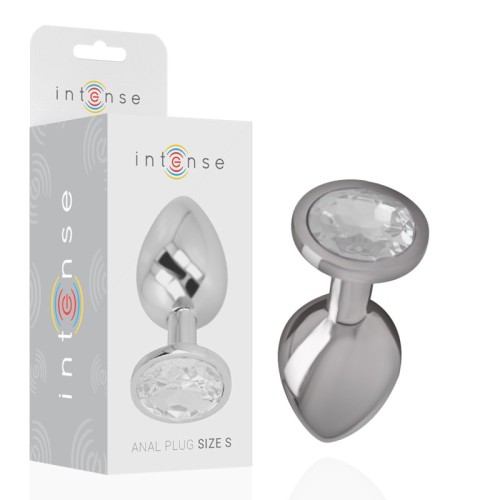 Intense - Plug Anal Con Cristal Plata Talla S