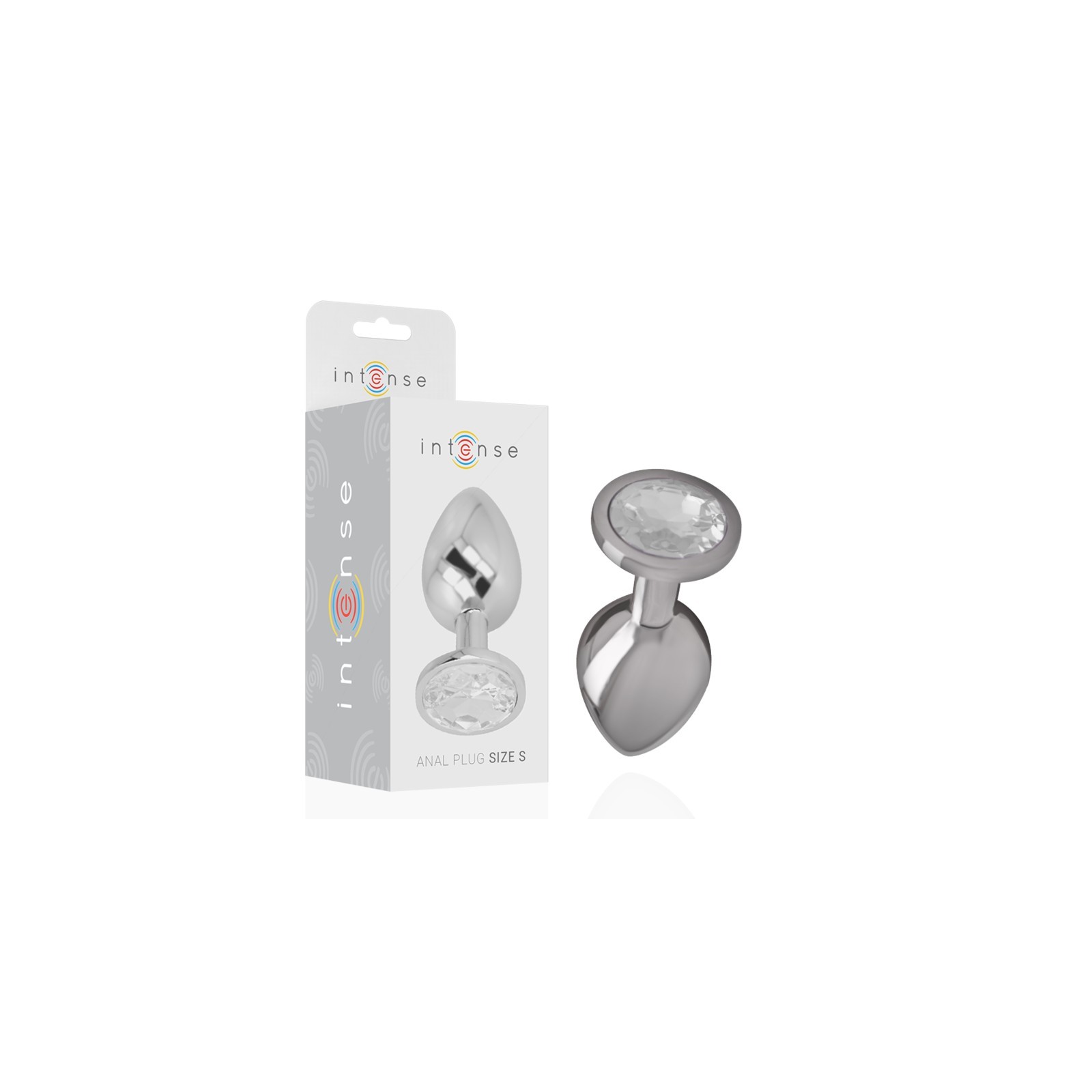 Intense - Plug Anal Con Cristal Plata Talla S