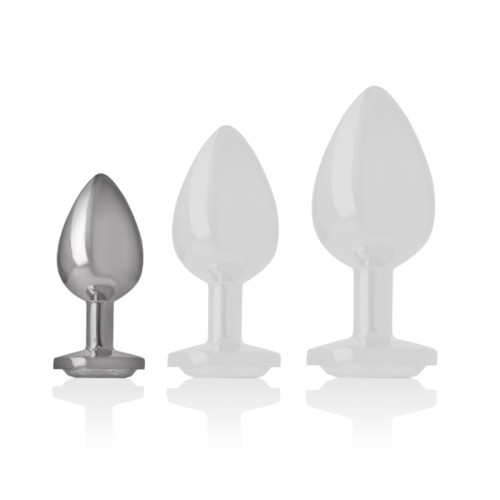 Intense - Plug Anal Con Cristal Plata Talla S