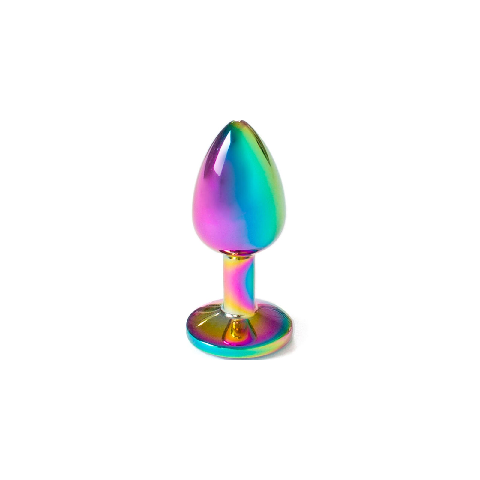 Secretplay - Plug Anal de Metal Multicolor Talla S 7 Cm