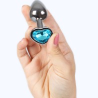 Heart-Shaped Metal Butt Plug for Beginners