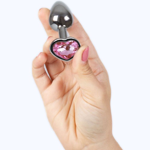 Secretplay Metal Heart Butt Plug 7 cm Size S - Playful Exploration