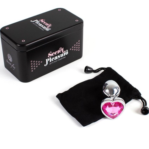 Secretplay Metal Heart Butt Plug 7 cm Size S - Playful Exploration