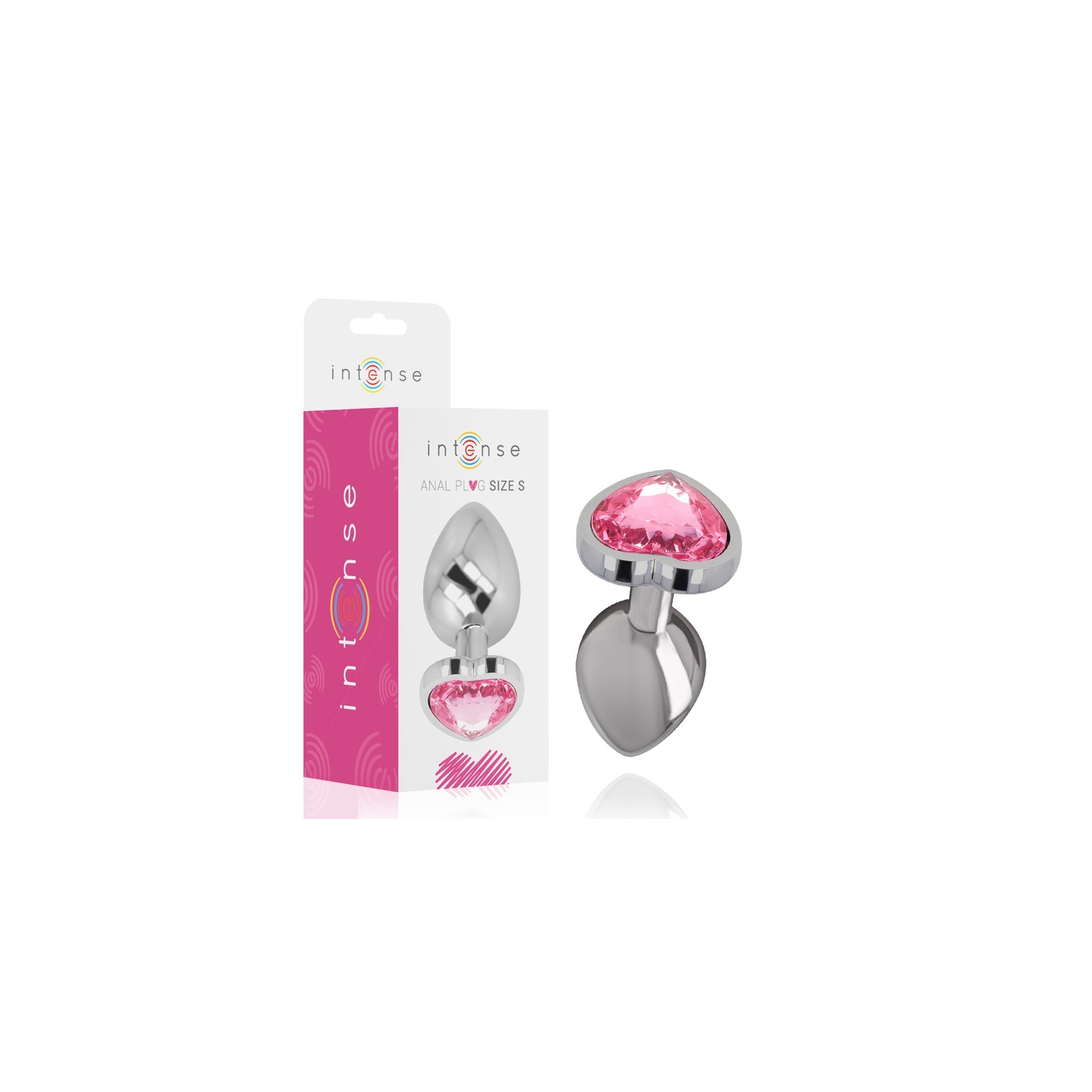 Intense Pink Heart Metal Anal Plug for Elegant Pleasure