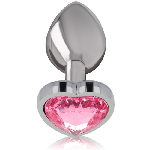 Intense - Plug Anal Metal Aluminio Corazón Rosa para Placer Elegante