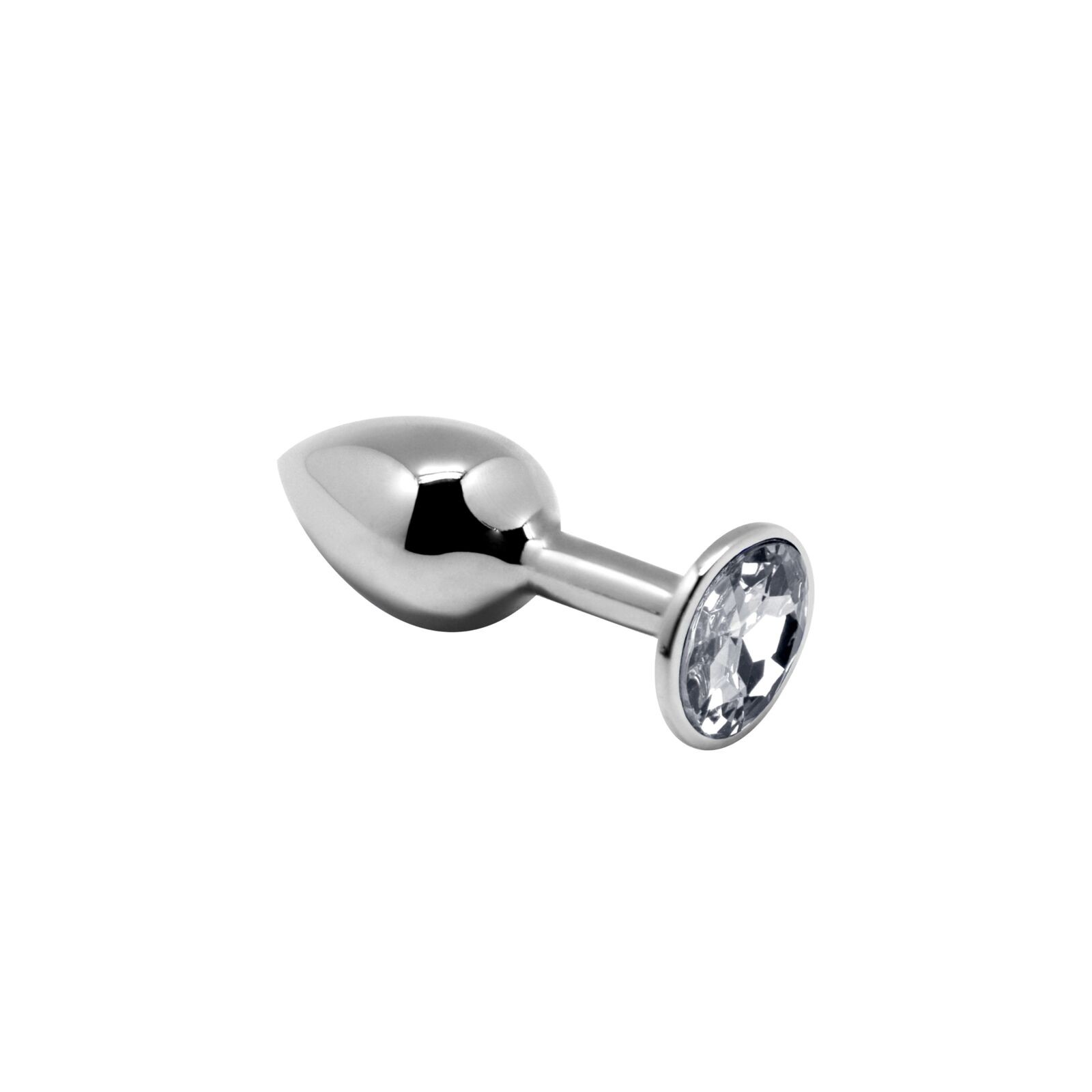 Mini Metal Anal Plug - White - Perfect for Beginners