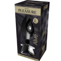 Anal Pleasure Mini Plug Metal White Size L