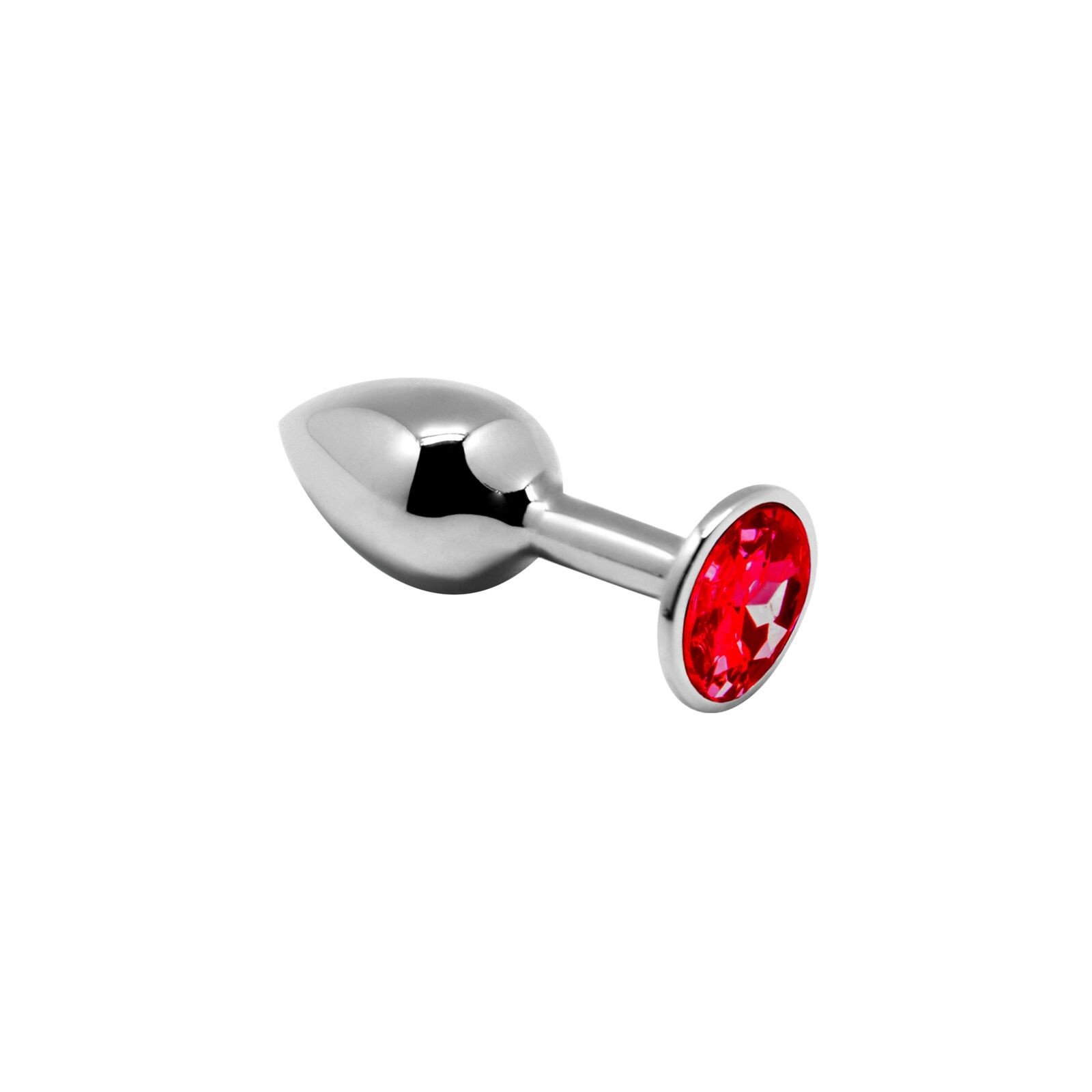 Mini Anal Plug Red Metal Small for Beginners