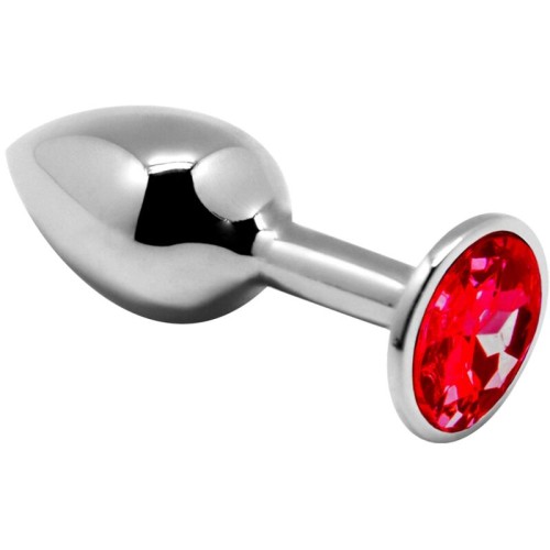 Anal Pleasure Mini Plug Metal Rojo para una Exploración Emocionante