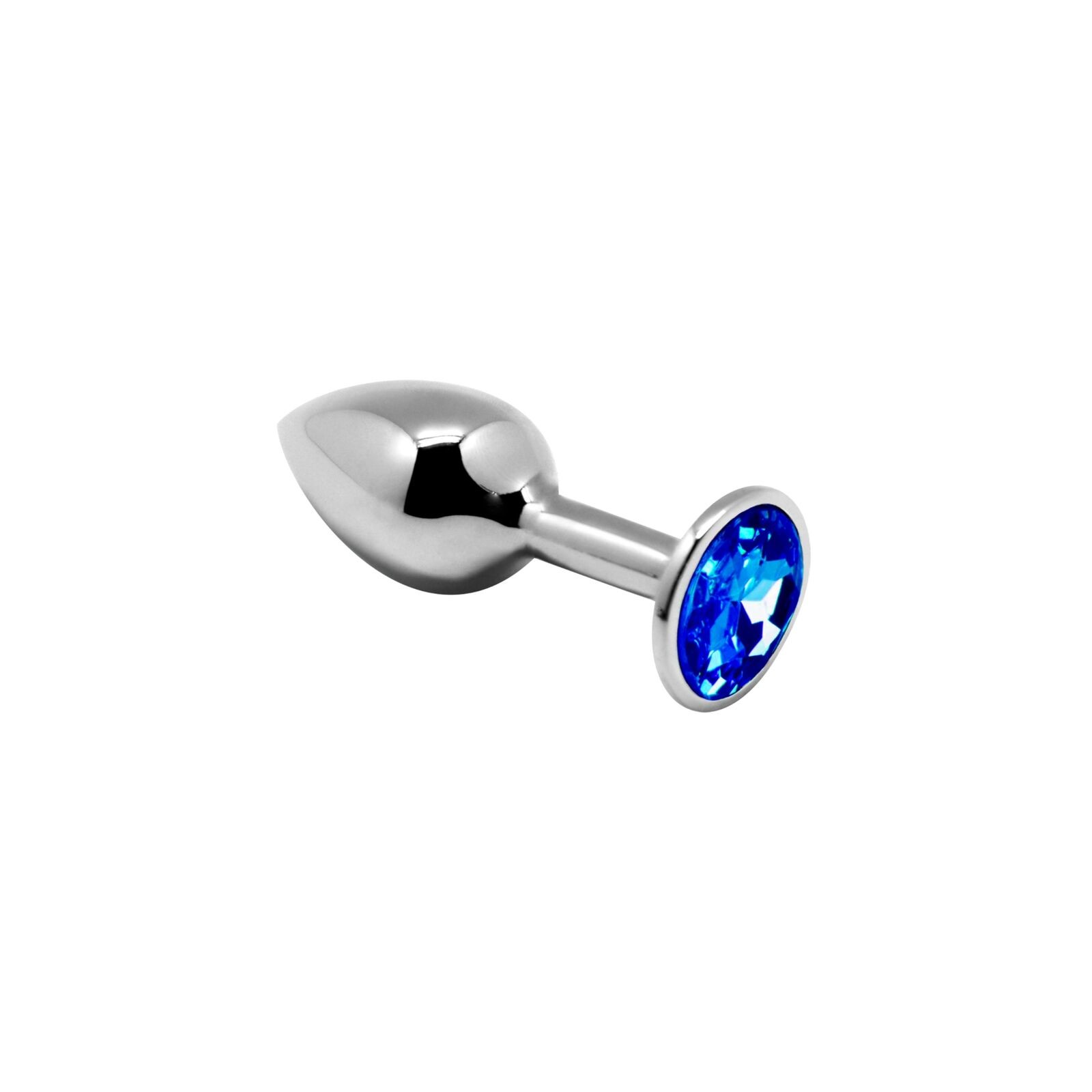 Anal Pleasure Mini Plug Metal Blue Size S