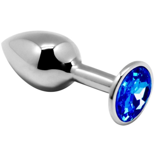 Large Blue Metal Anal Pleasure Plug Size