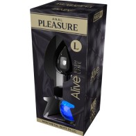 Large Blue Metal Anal Pleasure Plug Size