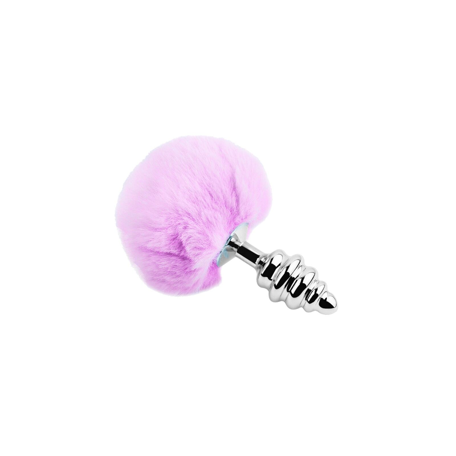 Plug Anal Espiral Pompon Violeta - Sensación Única y Diversión