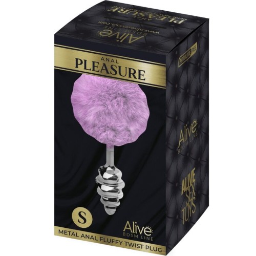 Purple Twisted Anal Plug - Unique Sensation and Fun