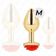 Kink Golden Pink Red Anal Plug Size M