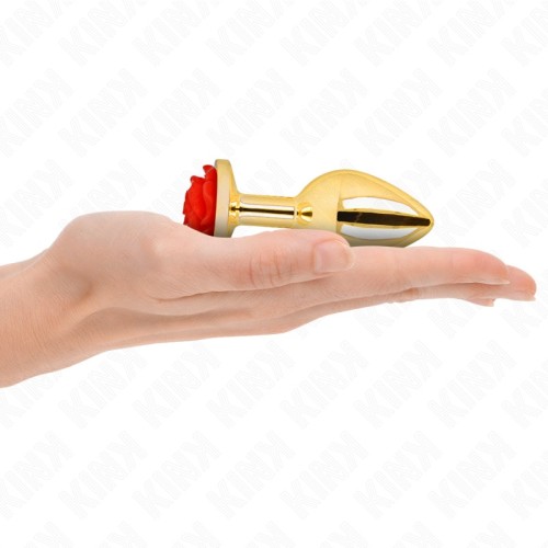 Kink Golden Pink Red Anal Plug Size M