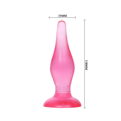 Baile - Plug Anal Tacto Suave Lila 14.2 Cm