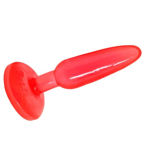 Plug Anal Tacto Suave Rojo 14.2 cm | Perfecto para Principiantes