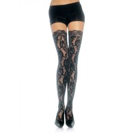 Medias De Encaje Floral Leg Avenue